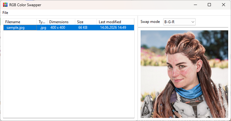 Screenshot Hauptfenster